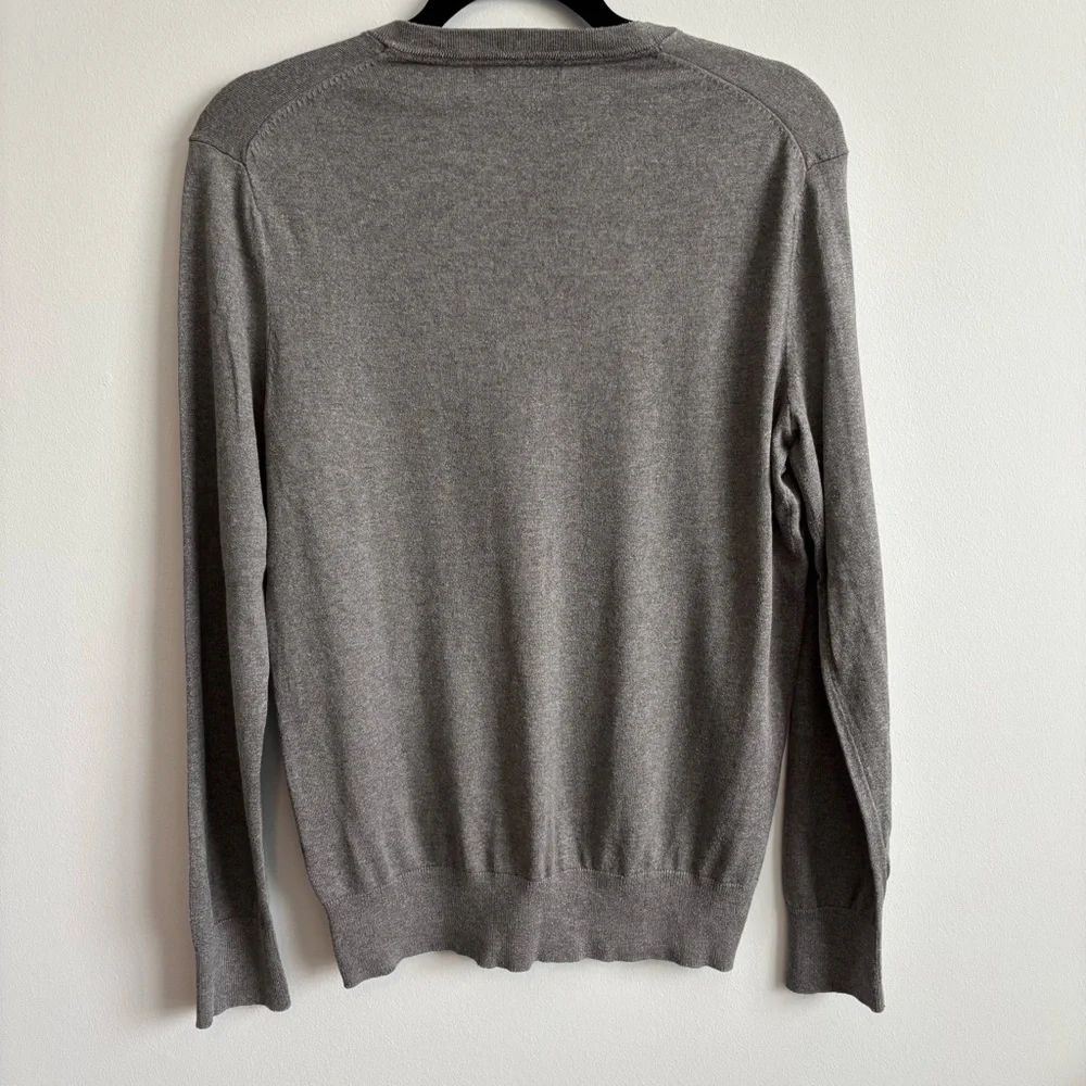 Banana Republic Charcoal V-Neck Sweater